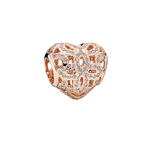 Pandora Jewelry - Pandora Rose Gold Heart Charm